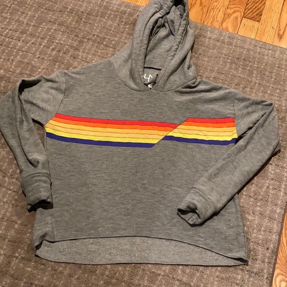 Chaser retro stripe hoodie xs